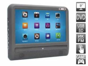 Навесной монитор на подголовник AVIS AVS0933T 9" c DVD (черный)