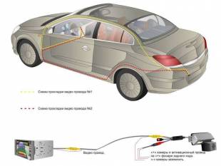 CCD штатная камера заднего вида с динамической разметкой AVIS Electronics AVS326CPR для BMW X5/X6 (#008)
