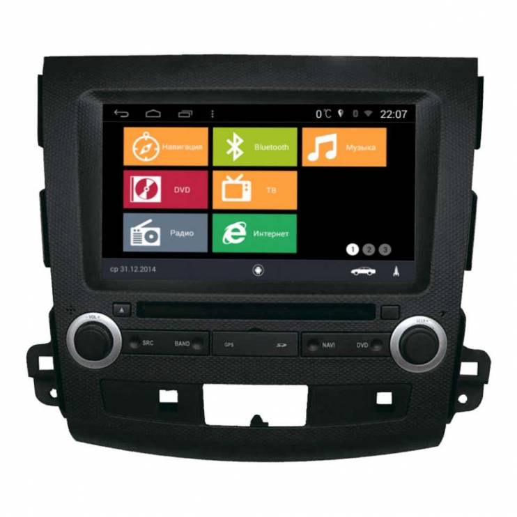 Штатная магнитола MyDean BS056 для Mitsubishi Outlander XL (2006-2012)