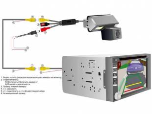 CCD штатная камера заднего вида с динамической разметкой AVIS Electronics AVS326CPR для MITSUBISHI OUTLANDER II XL (2006-2012) / OUTLANDER III (2012-...) / LANCER X HATCHBACK / CITROEN C-CROSSER / PEUGEOT 4007 (#060)