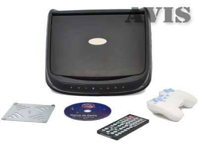 Потолочный монитор 10.2" AVIS AVS1029T с DVD (черный)