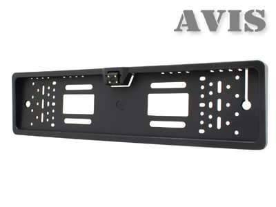 Камера заднего вида в рамке номерного знака AVIS AVS388CPR с LED подсветкой
