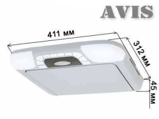 Потолочный монитор 14,1" AVIS AVS1420T с DVD (серый)