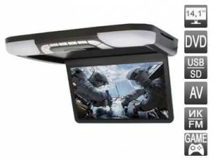 Потолочный монитор 14,1" AVIS AVS1420T с DVD (черный)