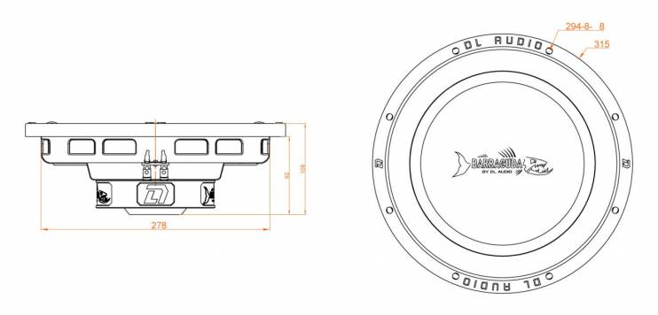 DL Audio Barracuda 12 Flat